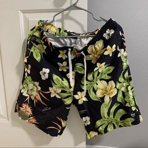 Neff Mens Floral Swim Trunks